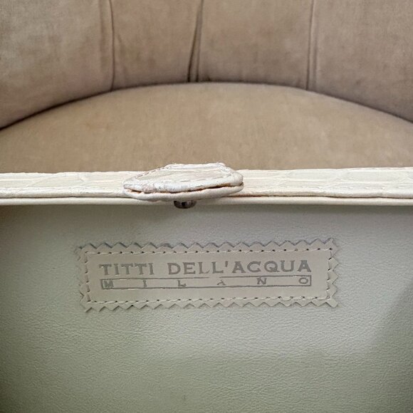 VTG Auth. TITTI DELL' ACQUA by MAXIMA Genuine Alligator Minuadiere Box Clutch - Picture 6 of 7